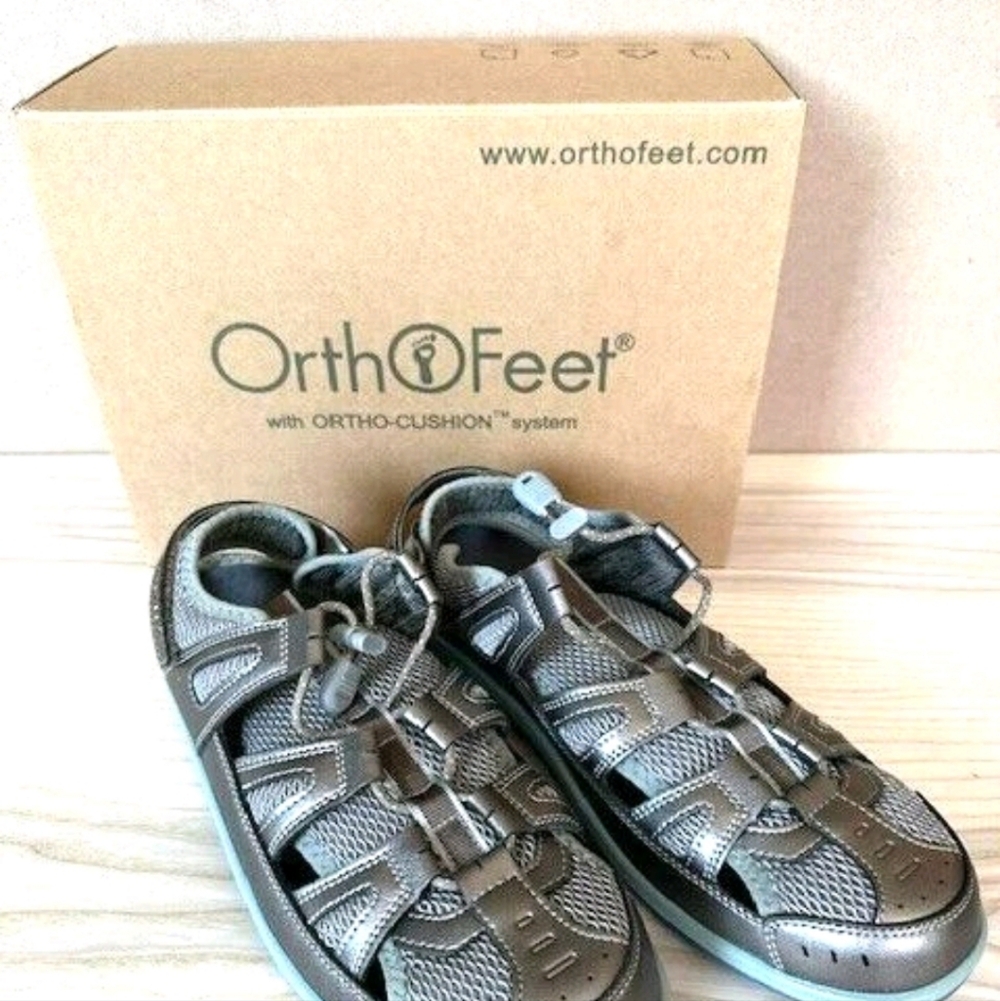 OrthoFeet New Verona Sandals 11.5 Wide - Picture 4 of 12